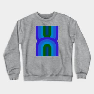 Blue Double Rainbow Arc Crewneck Sweatshirt